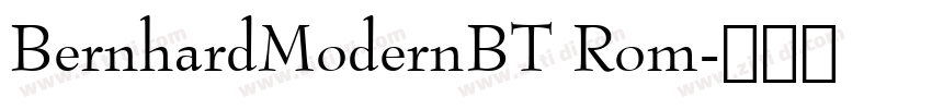 BernhardModernBT Rom字体转换